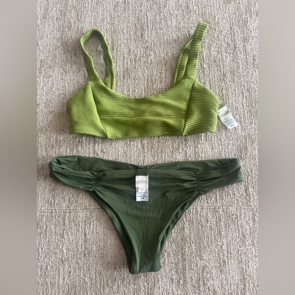 LSpace BRAND NEW Green Bikini Set